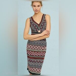 Anthropologie Akemi + Kin Embroidered Slim Fit Dress